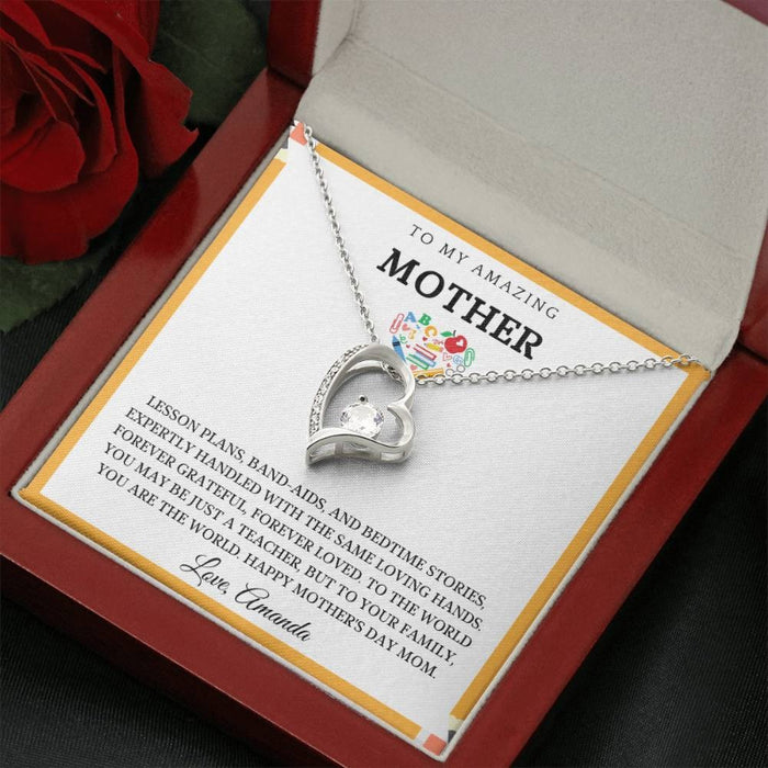 Mom Forever Necklace Gift Set