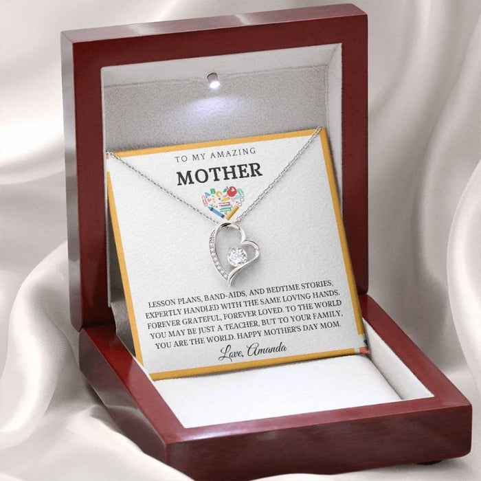 Mom Forever Necklace Gift Set