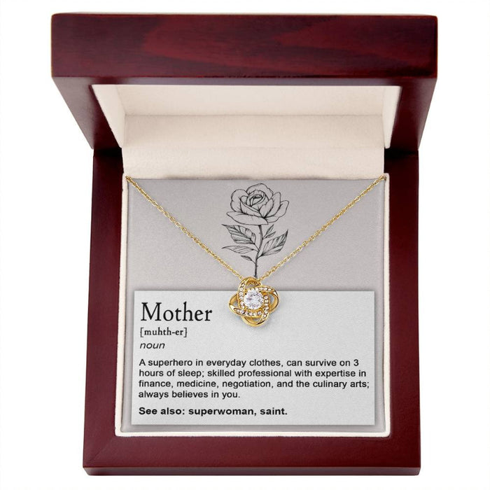 Knot Necklace Mothers Day Gift For Mom
