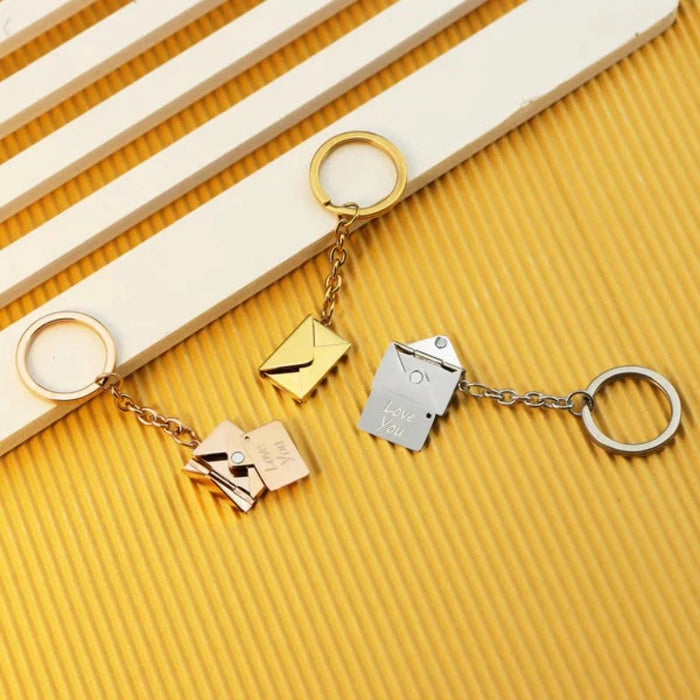 Personalized Envelope Pendant Keychain