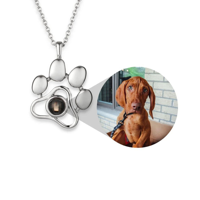 Custom Pet Photo Projection Necklace