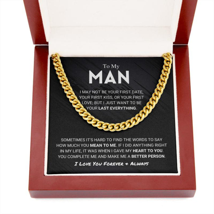 Cuban Link Chain With Secure Clasps For Him