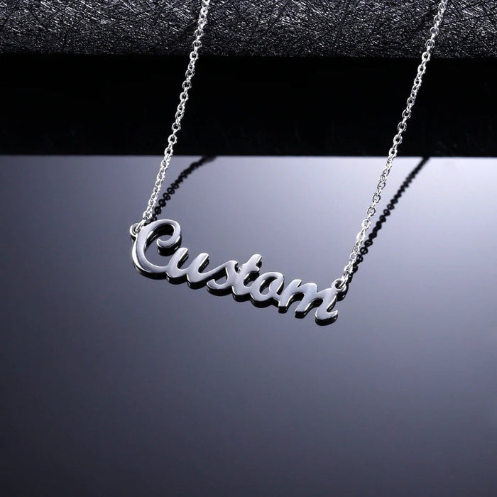 Unique Touch With Embroidered Name Exquisite Necklace