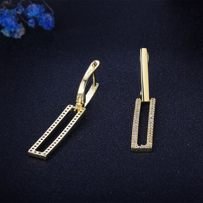 Golden Long Dangle Earrings For Women