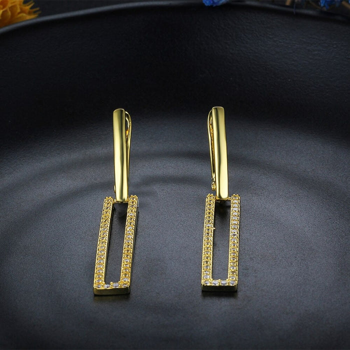 Golden Long Dangle Earrings For Women