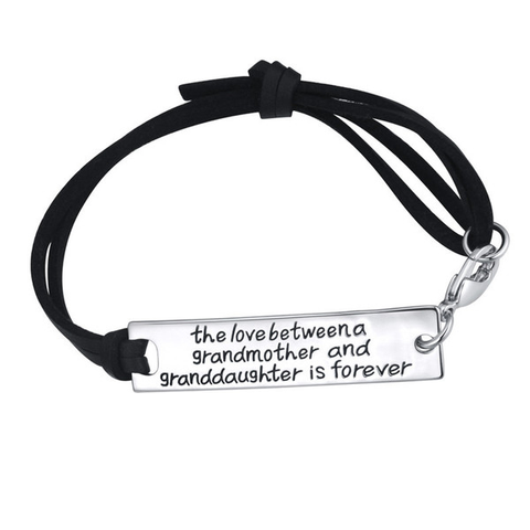 The Love Between a Grandmother and Granddaughter is Forever- Strap Bracelet - Florence Scovel - 1