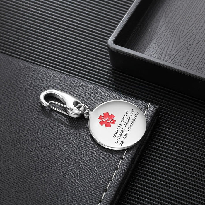 Personalized Medical-Alert Engraving Keychains