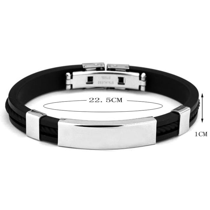 Personalized Engraved Stainless Steel Bracelet