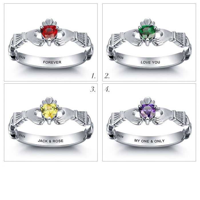 Claddagh Sterling Silver Rings For Women