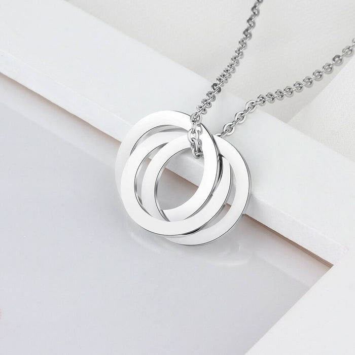 Custom Triple Circle Necklace