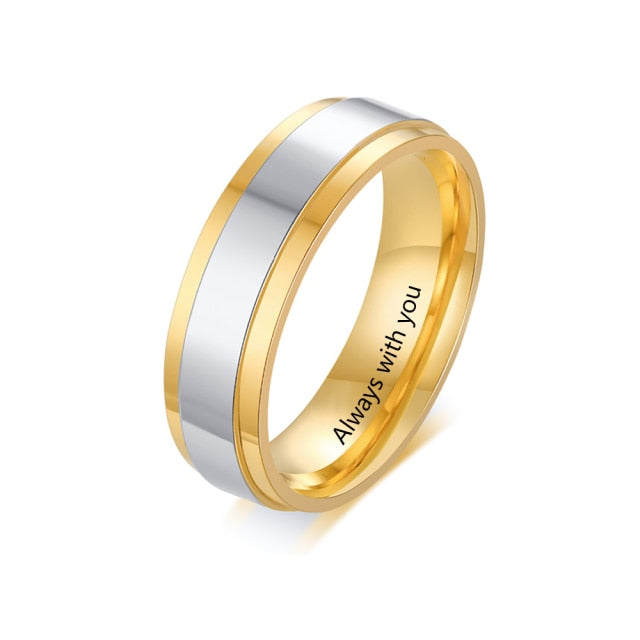 Personalized Jewelry Gold-color Ring