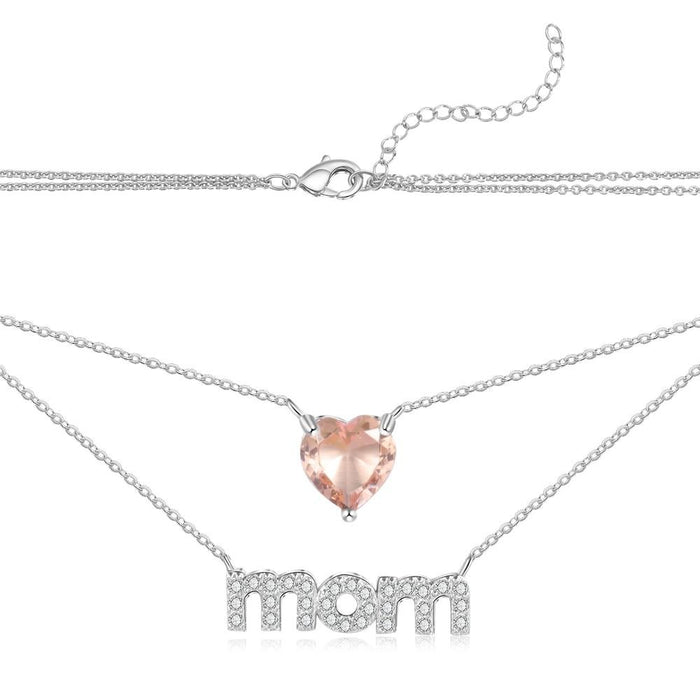 Personalized Layered Necklaces & Pendants With Zirconia