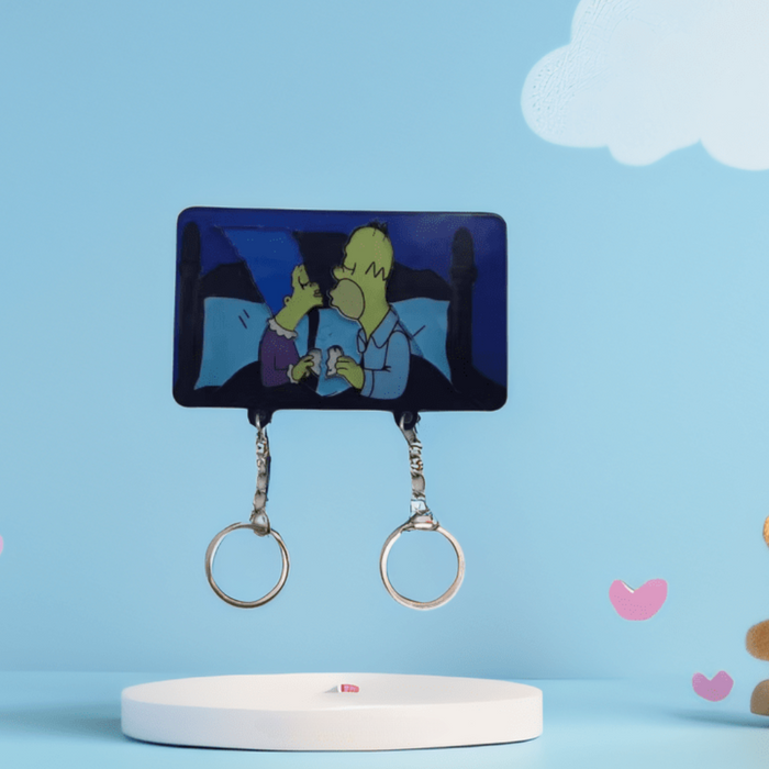 Enchanted Dual Cartoon Character Keychain