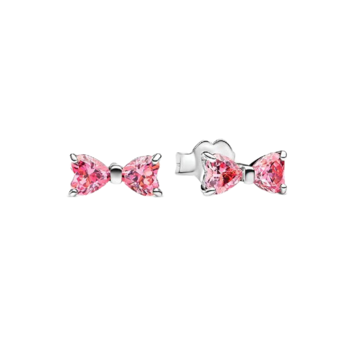 Twist Bow Ring Set With Cubic Zirconia Accents