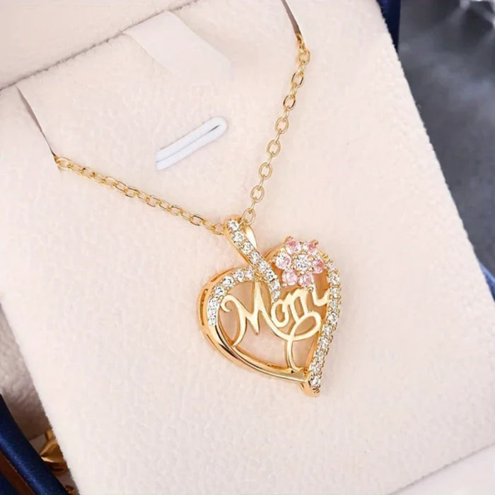 Cordate Pendant Necklace For Mother