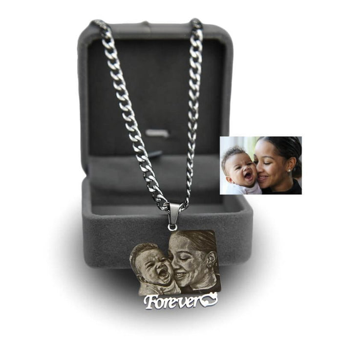 Custom Engraved Charm Necklace