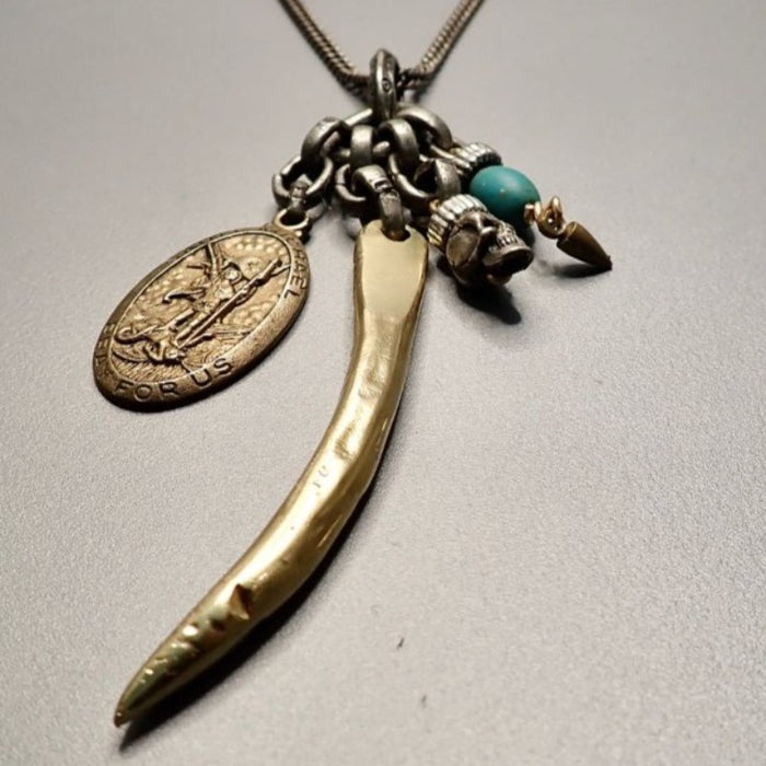 Horn Turquoise Necklace