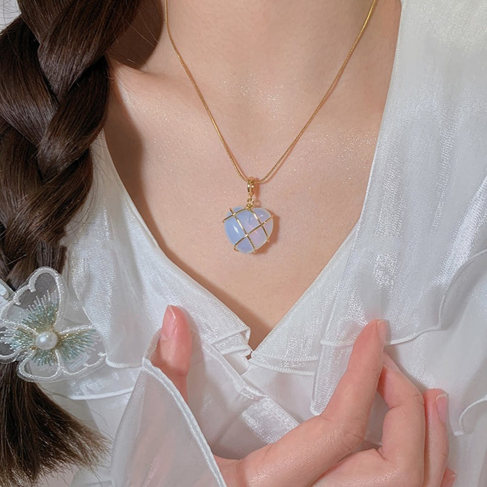 Moonstone Pendant Necklace