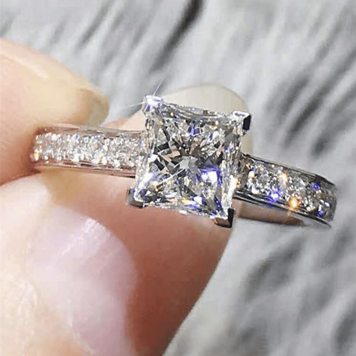 Simulated Carefully Crafted Diamond Rings