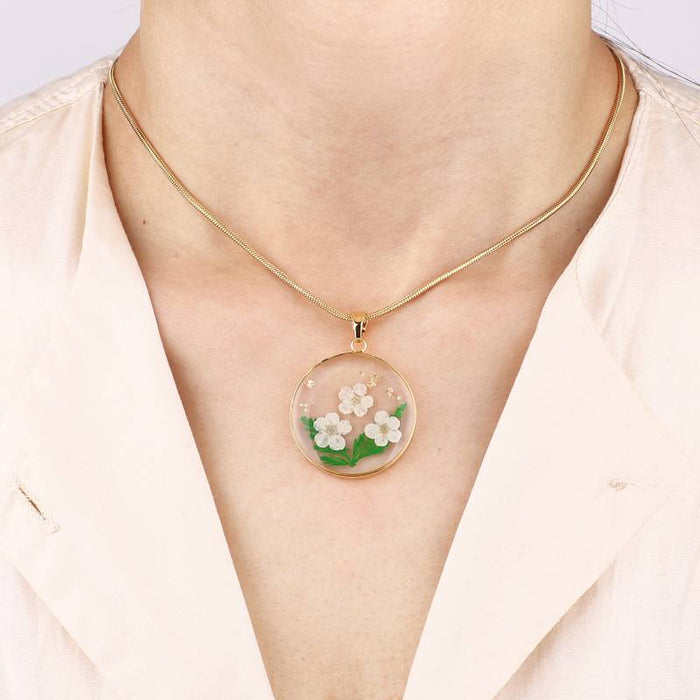 Timeless Pressed Birth Flower Necklace