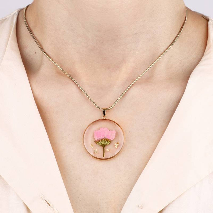 Timeless Pressed Birth Flower Necklace