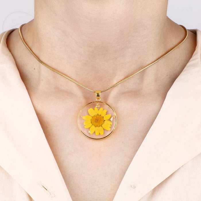 Timeless Pressed Birth Flower Necklace