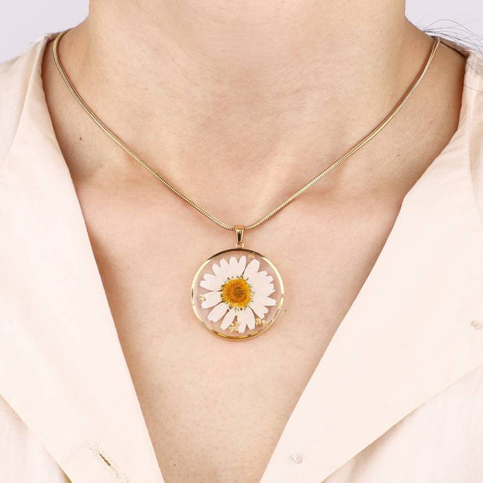 Timeless Pressed Birth Flower Necklace