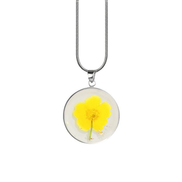 Timeless Pressed Birth Flower Necklace