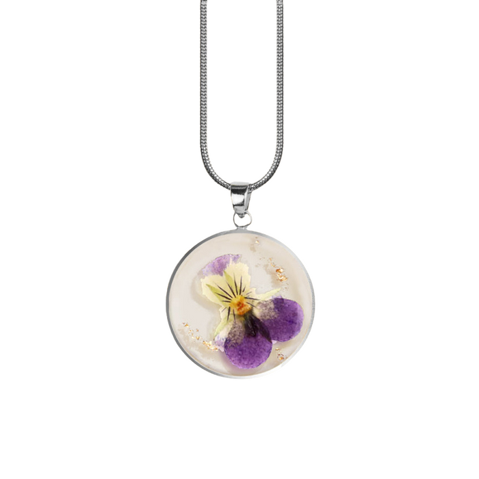 Timeless Pressed Birth Flower Necklace