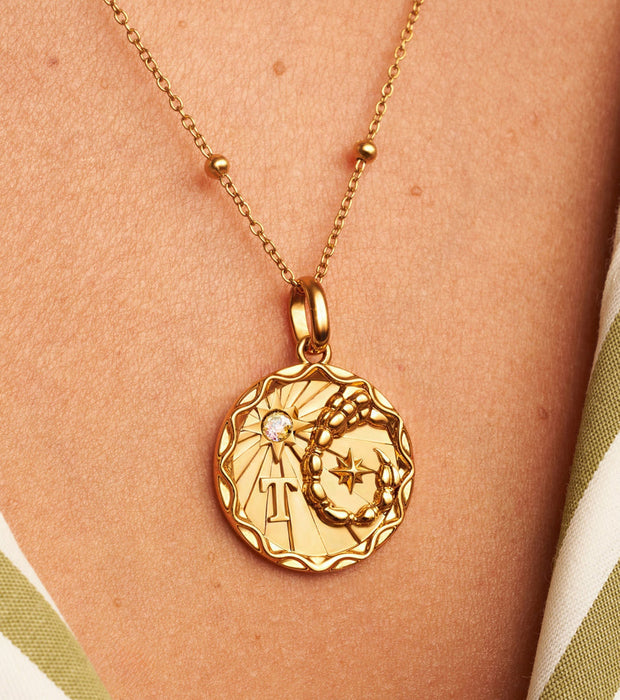 Custom Zodiac Coin Necklace