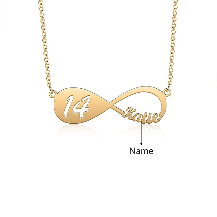 Personalized Name Infinity Necklace