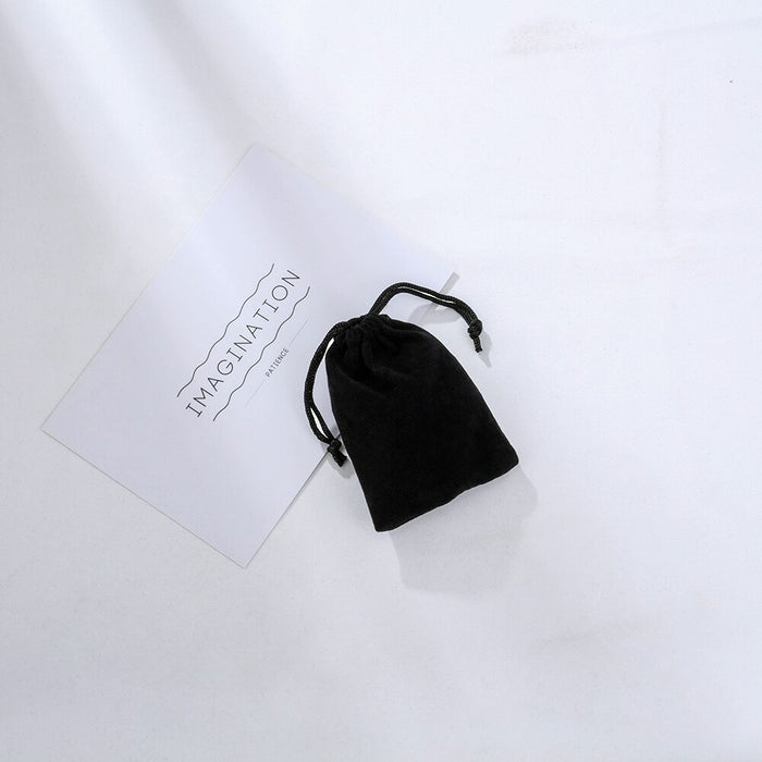 Personalized Black Velvet Gift Bag