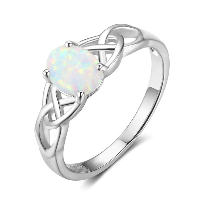 Women Silver Color Ring With Oval