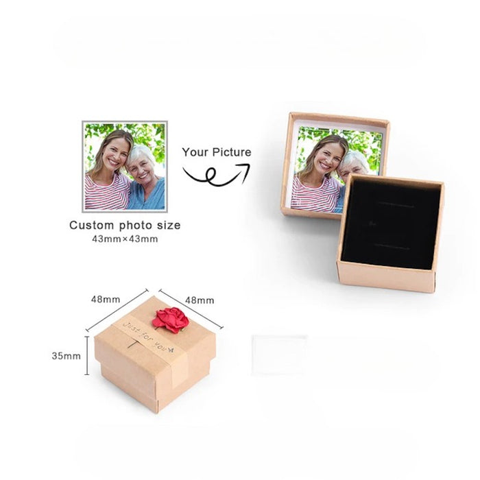 Personalized Custom Photo Flower Gift Box