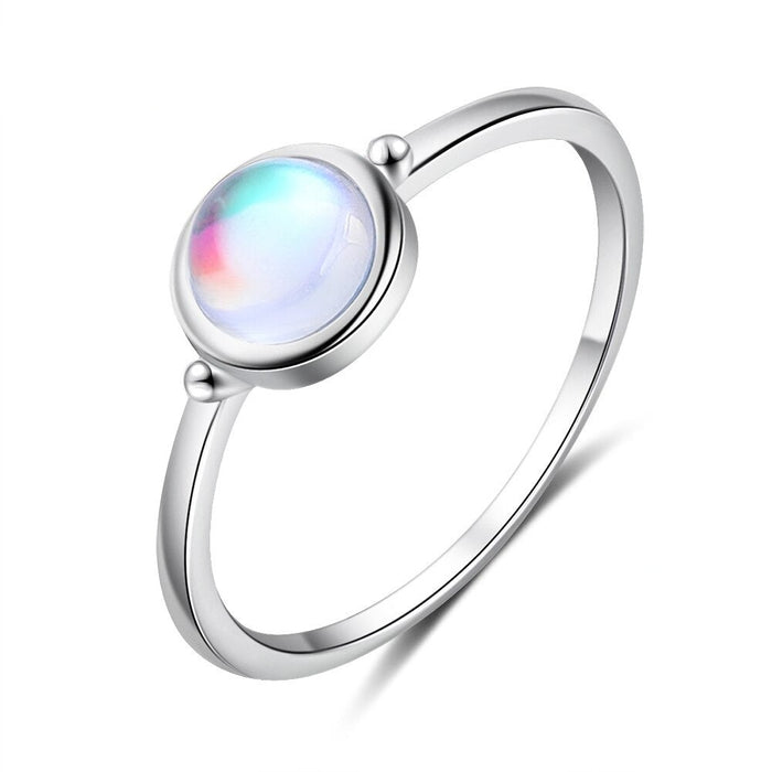 Rainbow Moonstone Ring For Women