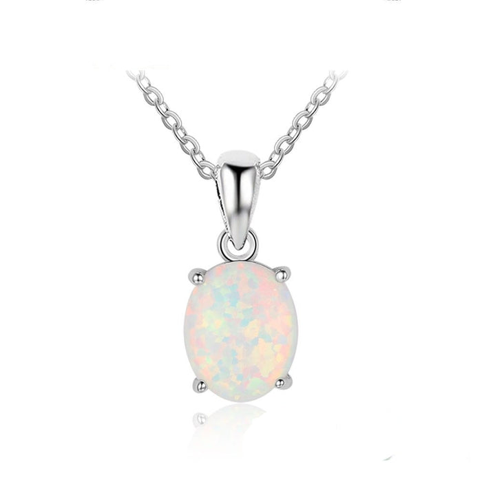 Women Milky Opal Pendants & Necklaces