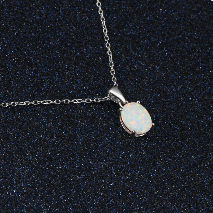 Women Milky Opal Pendants & Necklaces