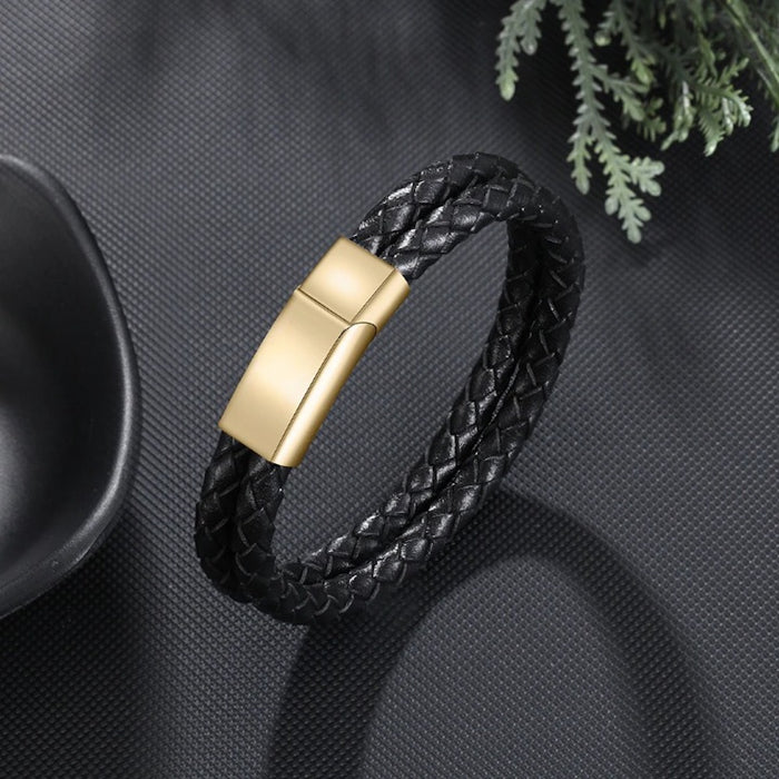 Double Layer Braided Rope Bracelets for Men