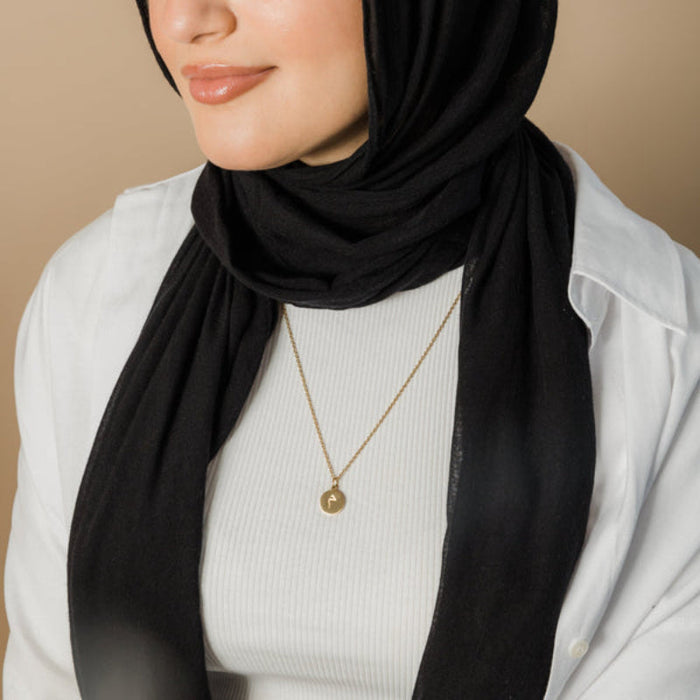 Arabic Letter Pendant Necklace