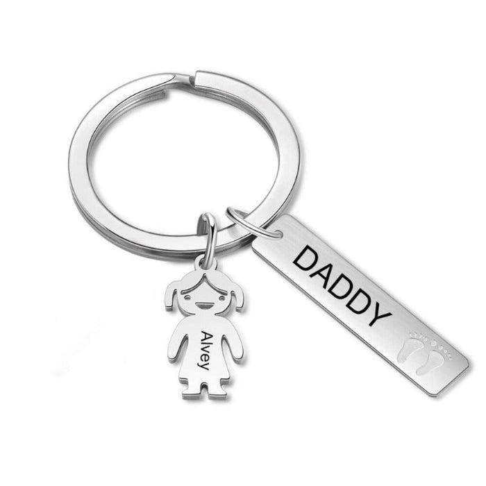 Customized Name Boy Girl Keychains With 1 Name
