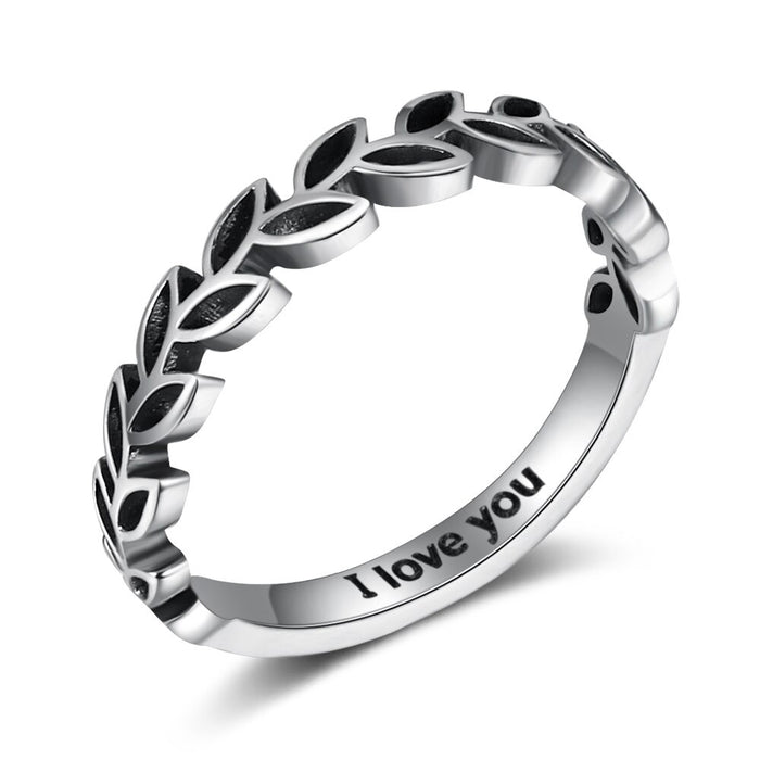 Vintage Style Customized Inside Engraved Rings For Women