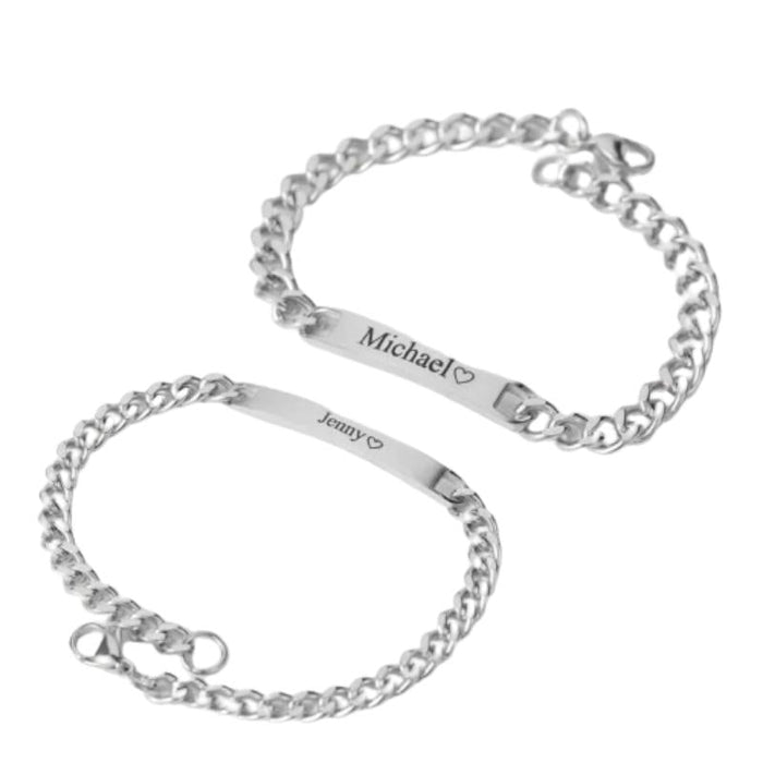 Customizable Engraved Bracelet Set