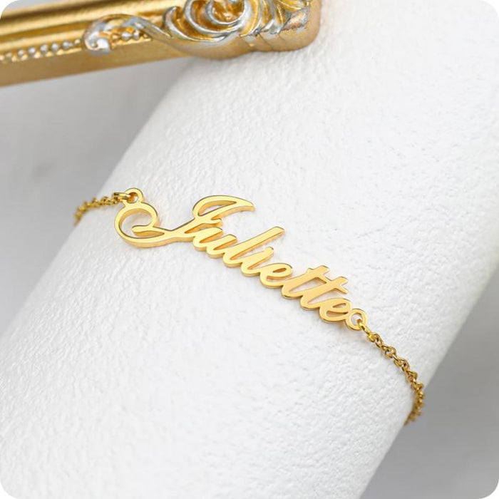 Personalized Name Anklet With Embroidery