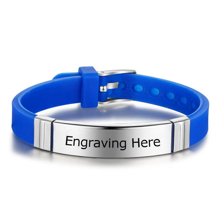 Personalized Engrave Name ID Bracelet for Men