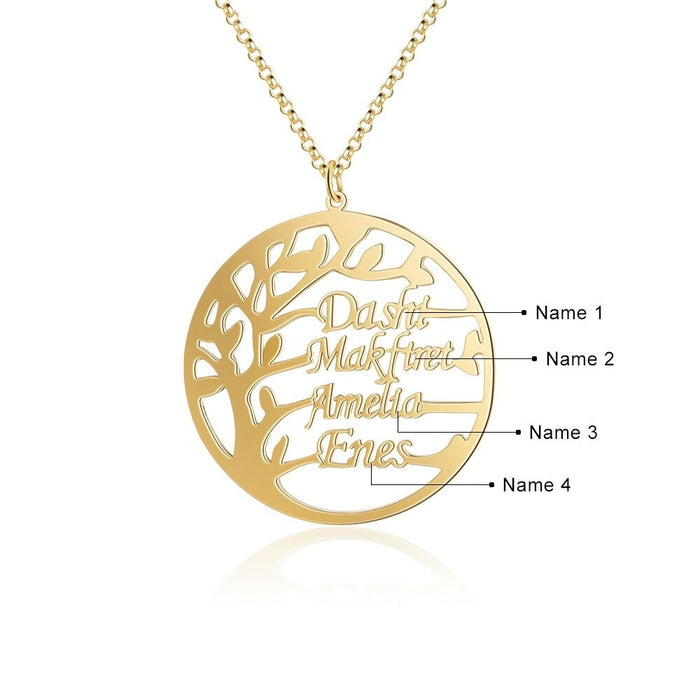 Customized Family Tree of Life Necklaces