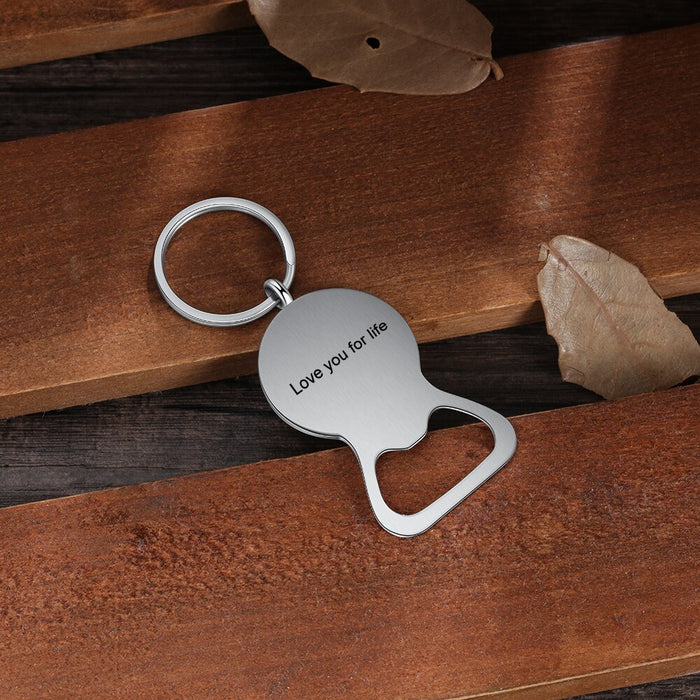 Personalized Engraving Bottle Opener And Photo Keychains