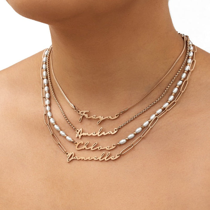 Unique And Stylish Signature Name Necklace