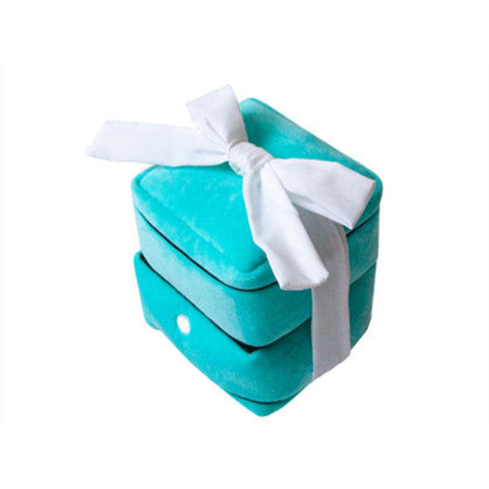 Velvet Ring Box With Decorative Ribbon