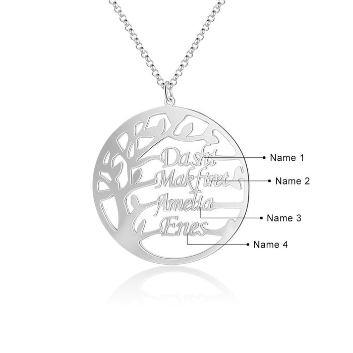 Customized Family Tree of Life Necklaces