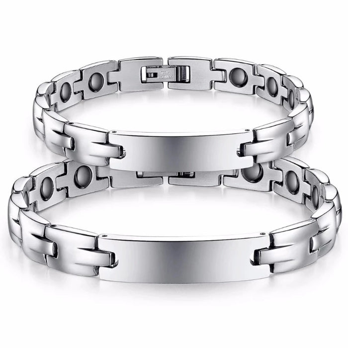 Customized Engraved Couple Bracelets
